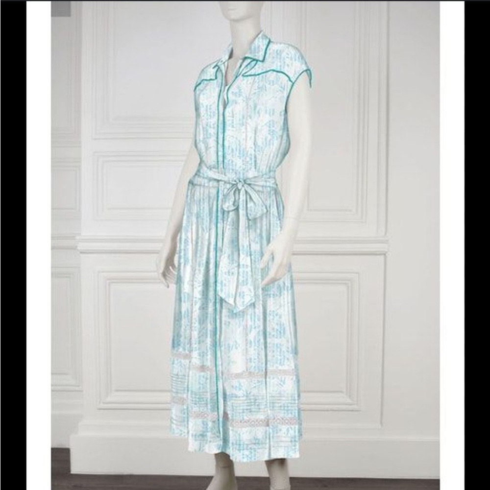 Poupette St Barth Blue Midi Dress